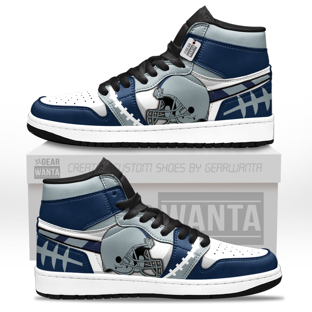Dallas Football Sneakers Personalized Your Team-Cuztomshoes