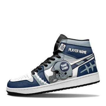 Dallas Leather Shoes Custom Your Football Team - Cuztomshoes.com
