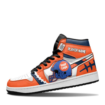 Denver Leather Shoes Custom Your Football Team - Cuztomshoes.com