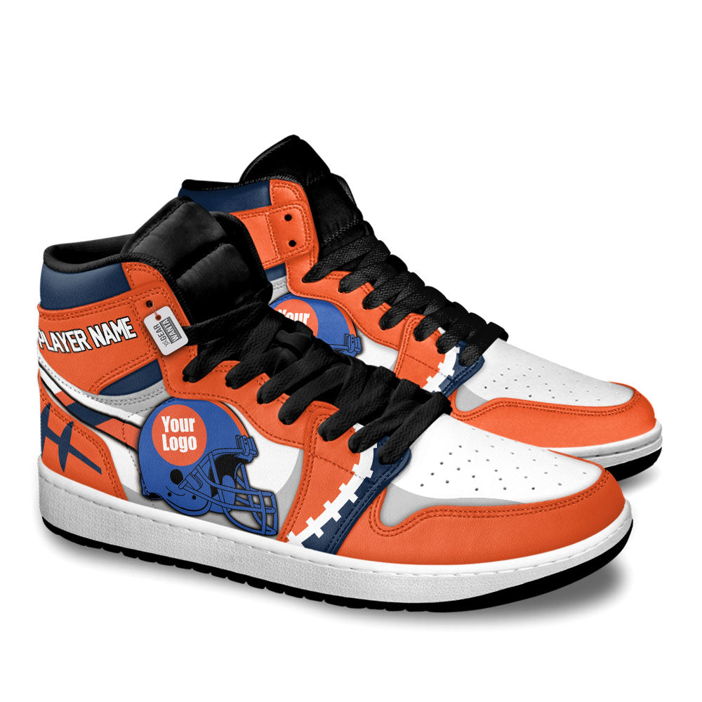 Denver Football Sneakers Personalized Your Teamcuztomshoes.com
