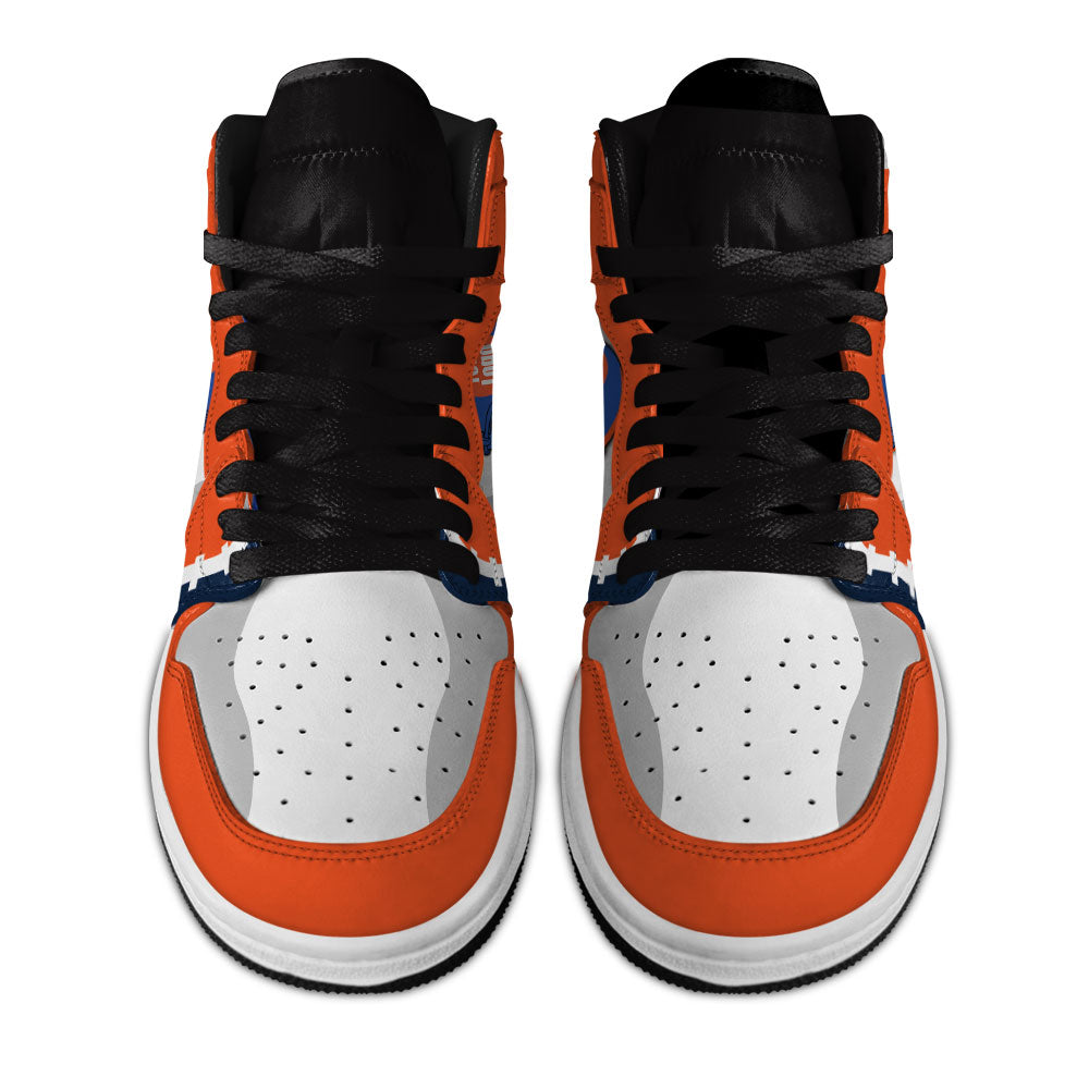 Denver Football Sneakers Personalized Your Team-Cuztomshoes