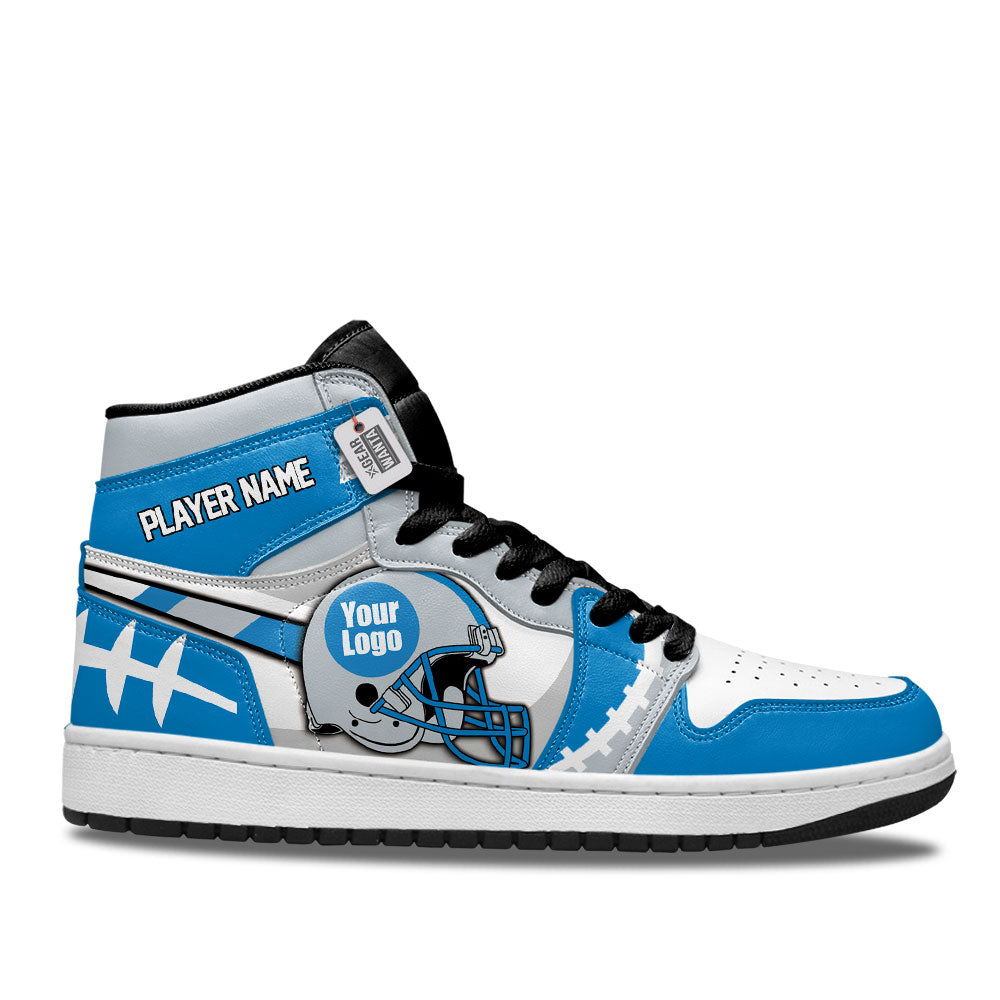 Detroit Football Sneakers Personalized Your Team-Cuztomshoes