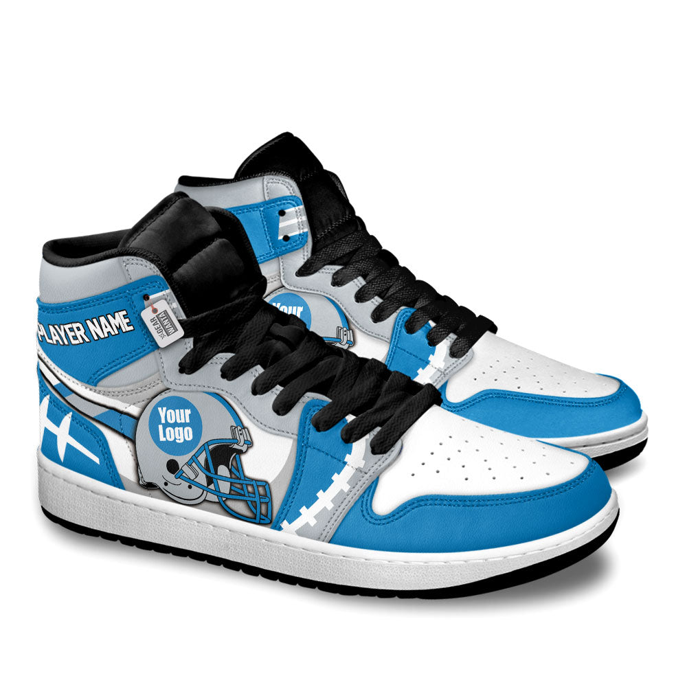 Detroit Football Sneakers Personalized Your Teamcuztomshoes.com