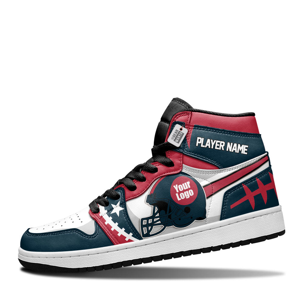 Houston Football Sneakers Personalized Your Teamcuztomshoes.com