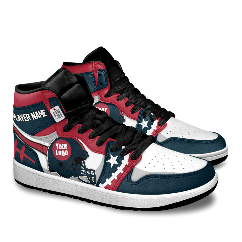Houston Football Sneakers Personalized Your Teamcuztomshoes.com