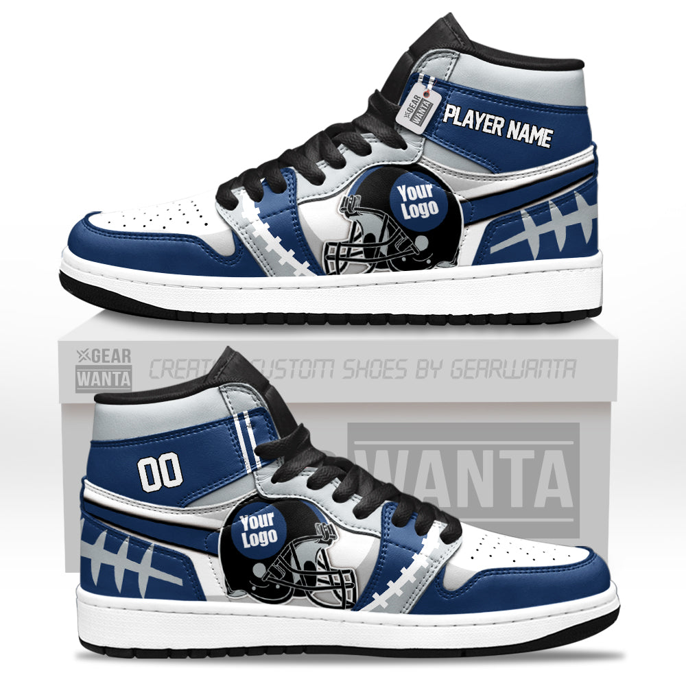 Indianapolis Football Sneakers Personalized Your Teamcuztomshoes.com