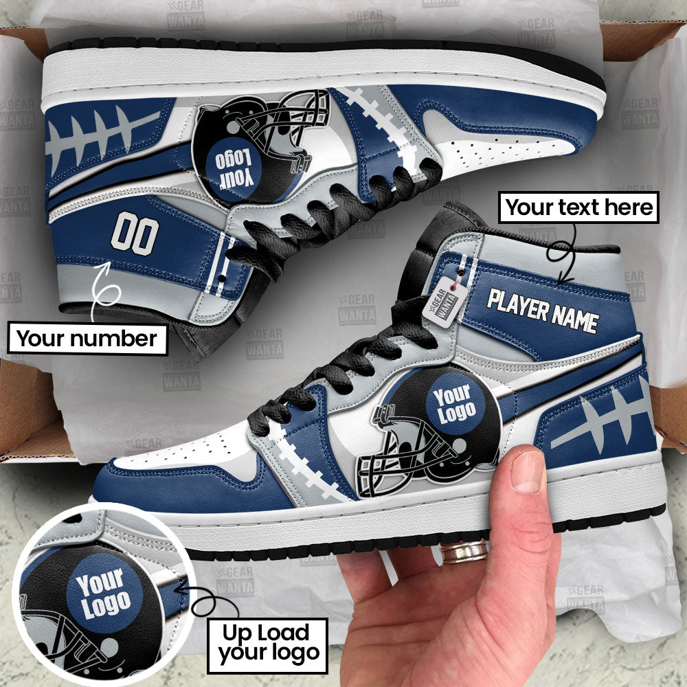 Indianapolis Football Sneakers Personalized Your Team-Cuztomshoes