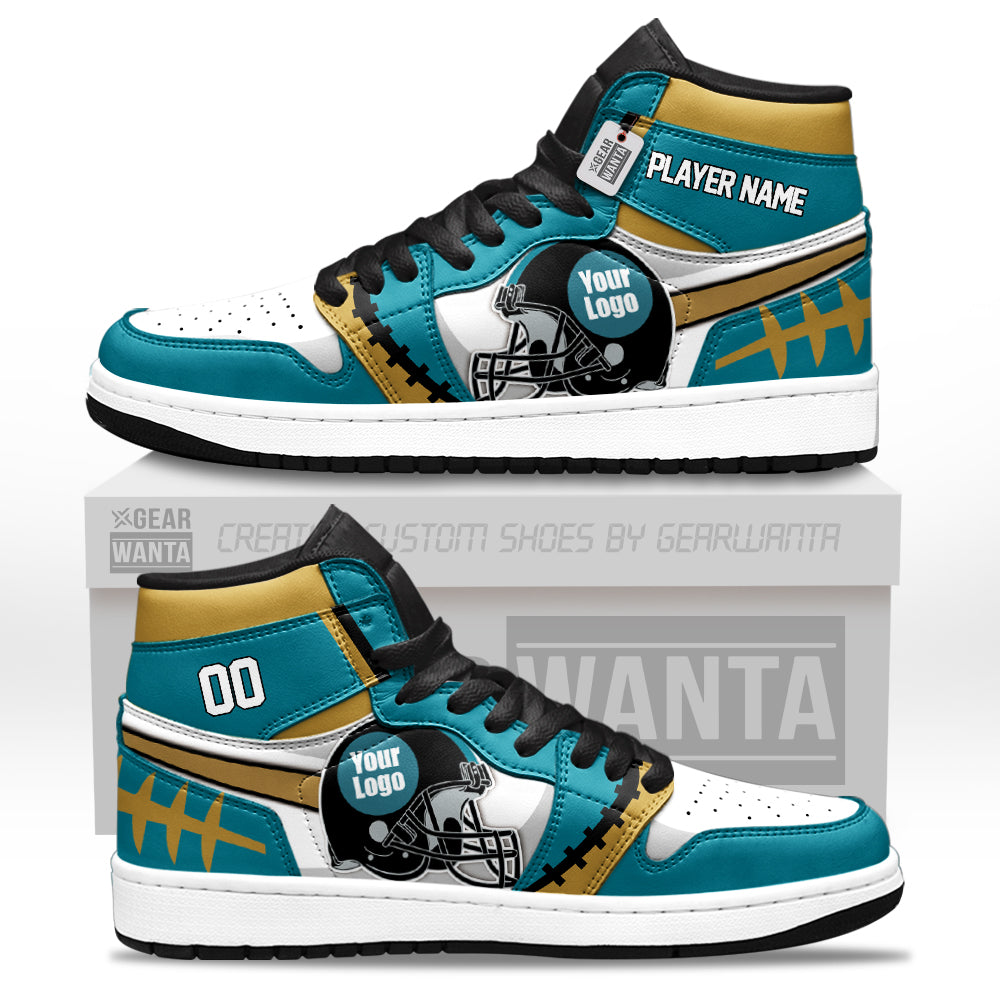 Jacksonville Football Sneakers Personalized Your Teamcuztomshoes.com
