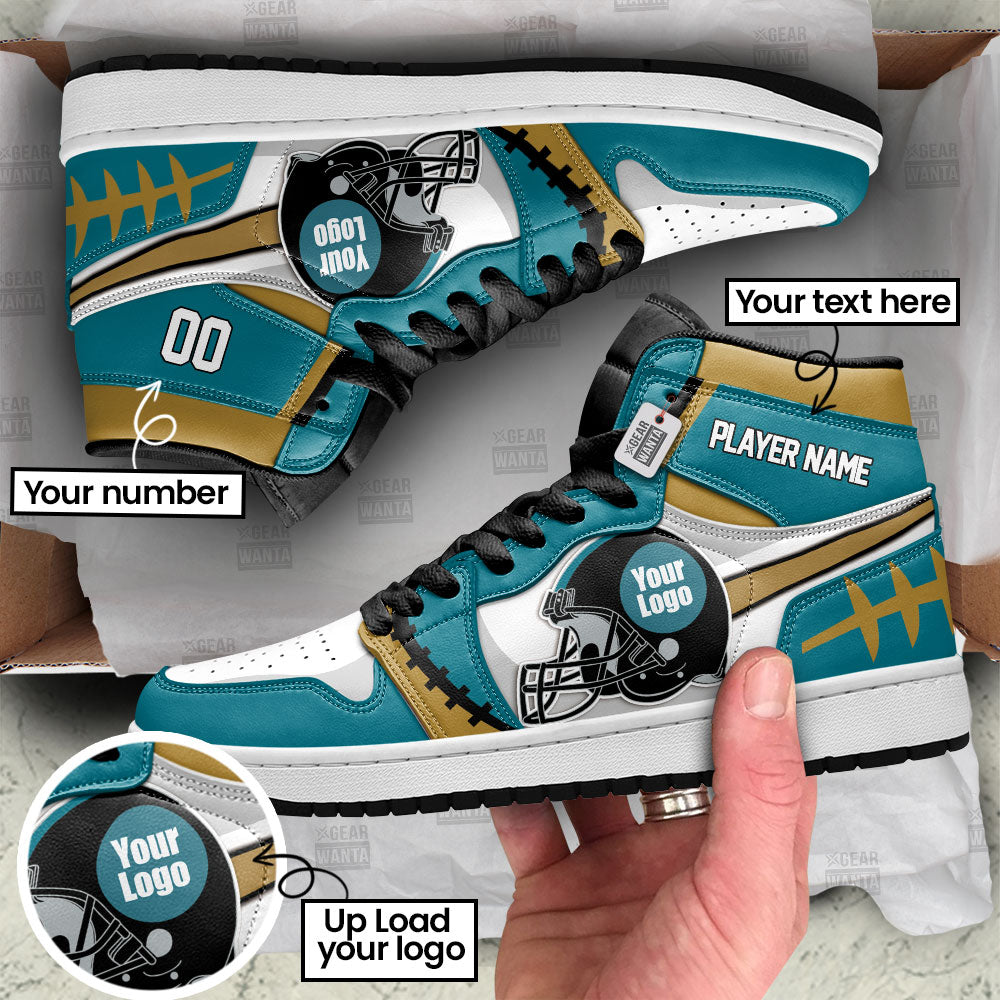 Jacksonville Football Sneakers Personalized Your Team-Cuztomshoes