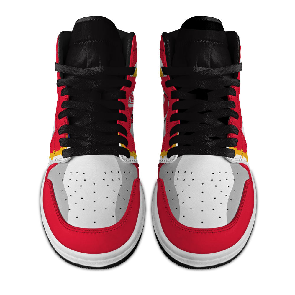 Kansas Football Sneakers Personalized Your Team-Cuztomshoes