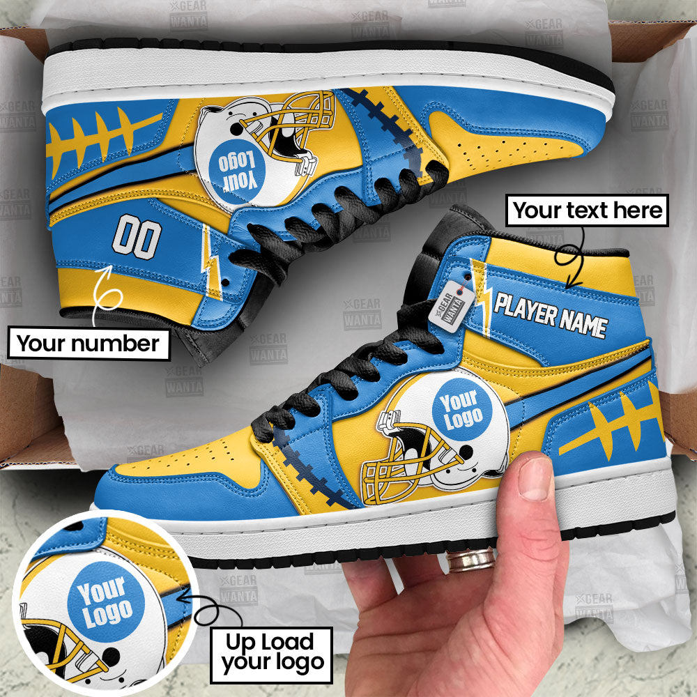 Los Angeles Football Sneakers Personalized Your Team-Cuztomshoes
