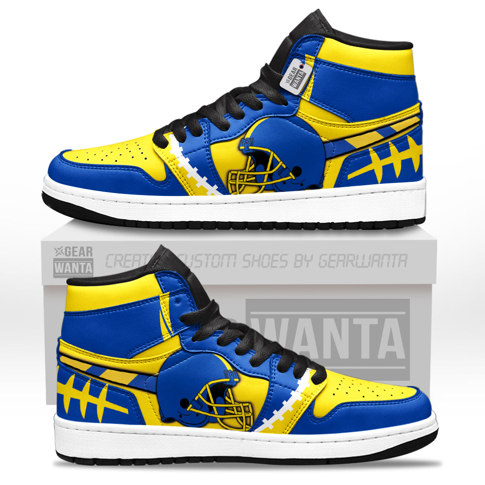 Los Angeles Football Sneakers Personalized Your Team-Cuztomshoes