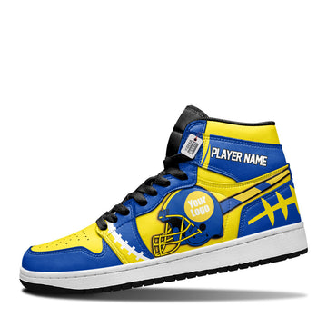 Los Angeles Leather Shoes Custom Your Football Team - Cuztomshoes.com