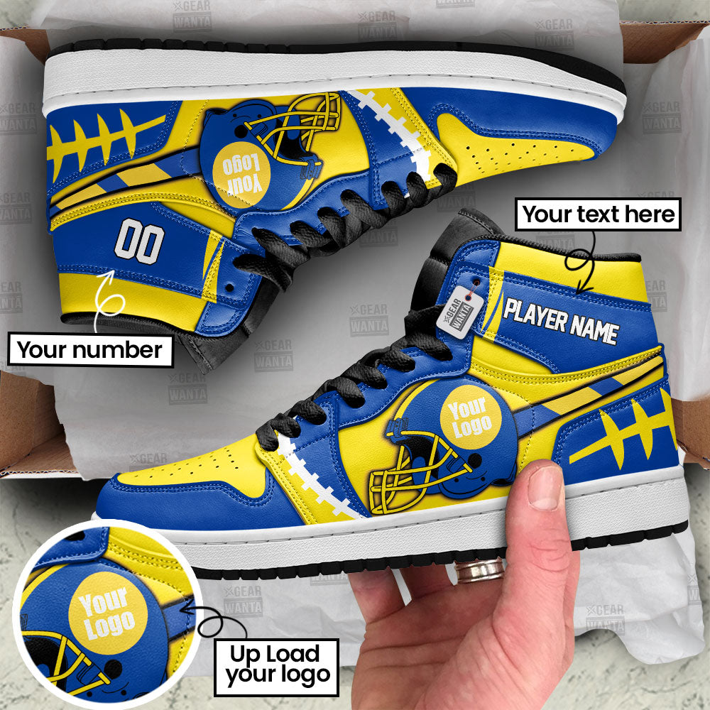 Los Angeles Football Sneakers Personalized Your Team-Cuztomshoes