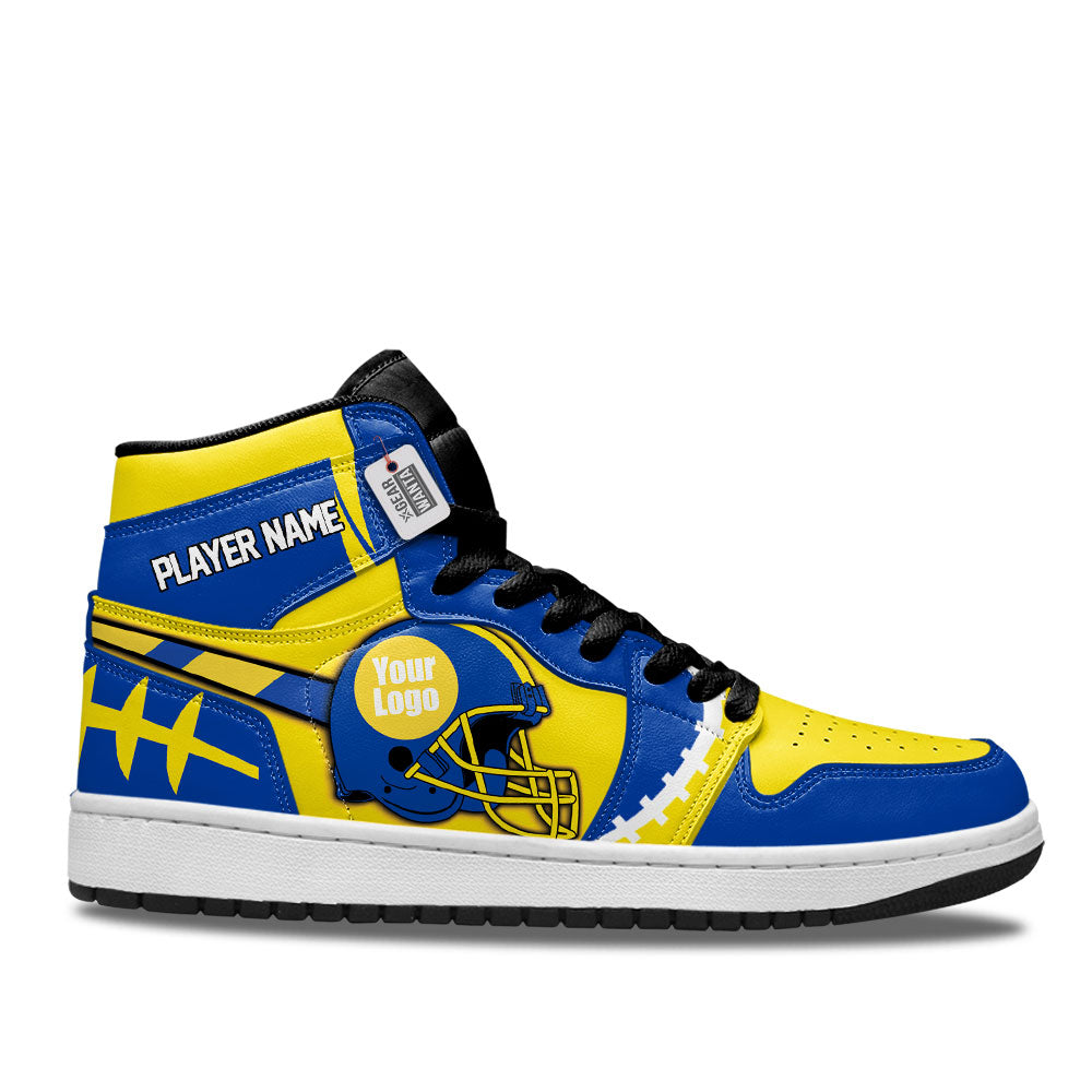 Los Angeles Football Sneakers Personalized Your Team-Cuztomshoes