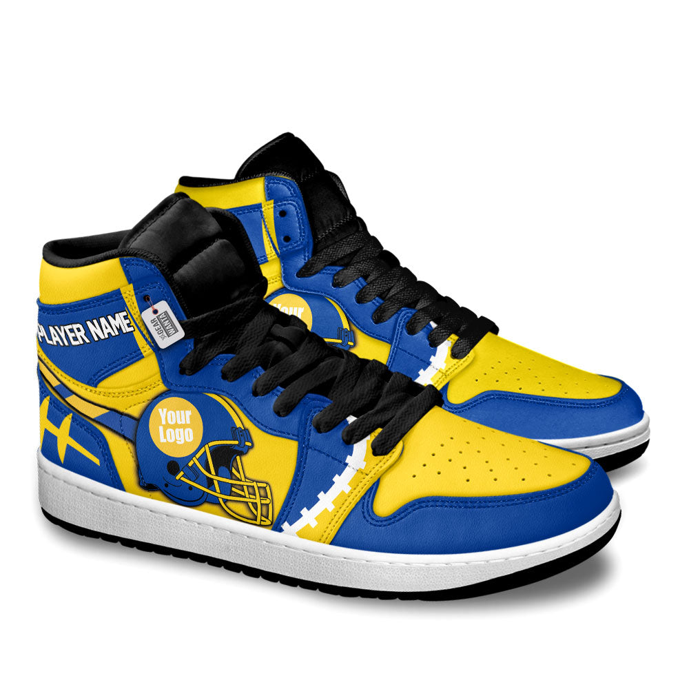 Los Angeles Football Sneakers Personalized Your Teamcuztomshoes.com