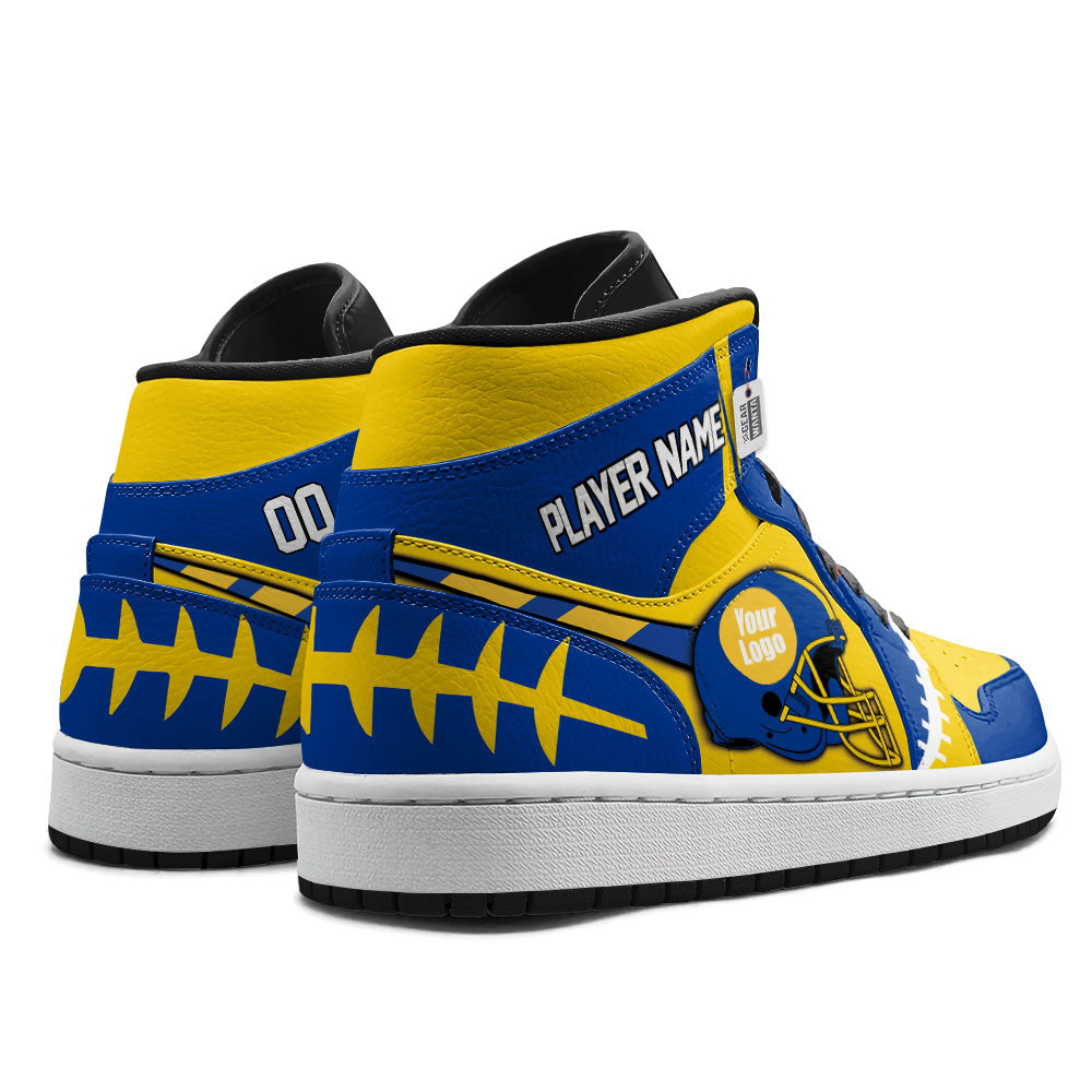 Los Angeles Football Sneakers Personalized Your Teamcuztomshoes.com