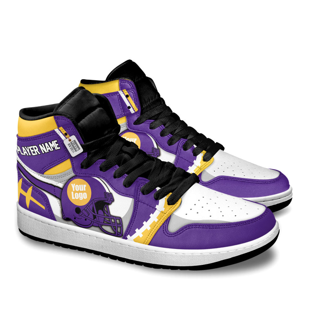 Minnesota Football Sneakers Personalized Your Teamcuztomshoes.com