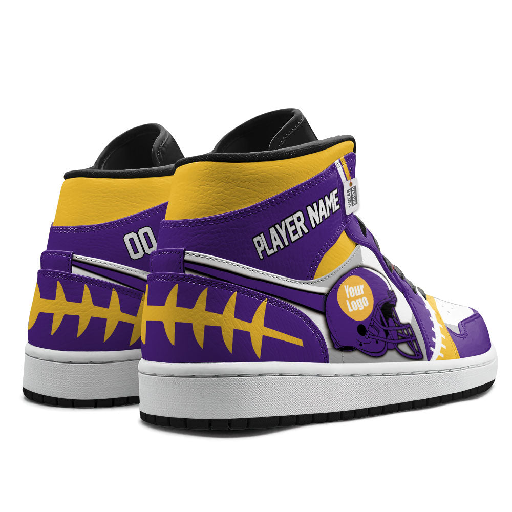 Minnesota Football Sneakers Personalized Your Teamcuztomshoes.com