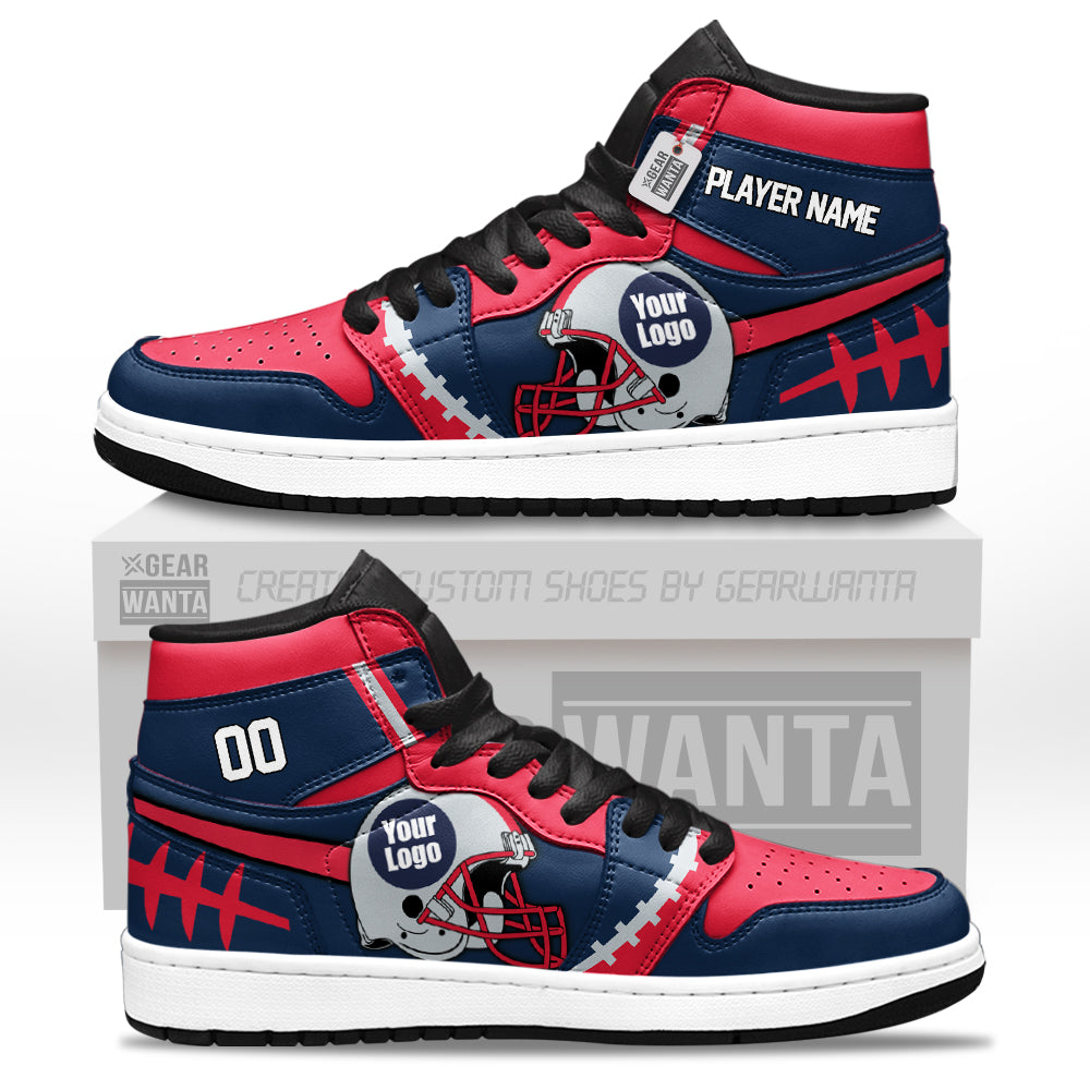 New England Sneakers Personalized Your Teamcuztomshoes.com