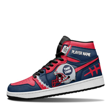New England Sneakers Personalized Your Team - Cuztomshoes.com