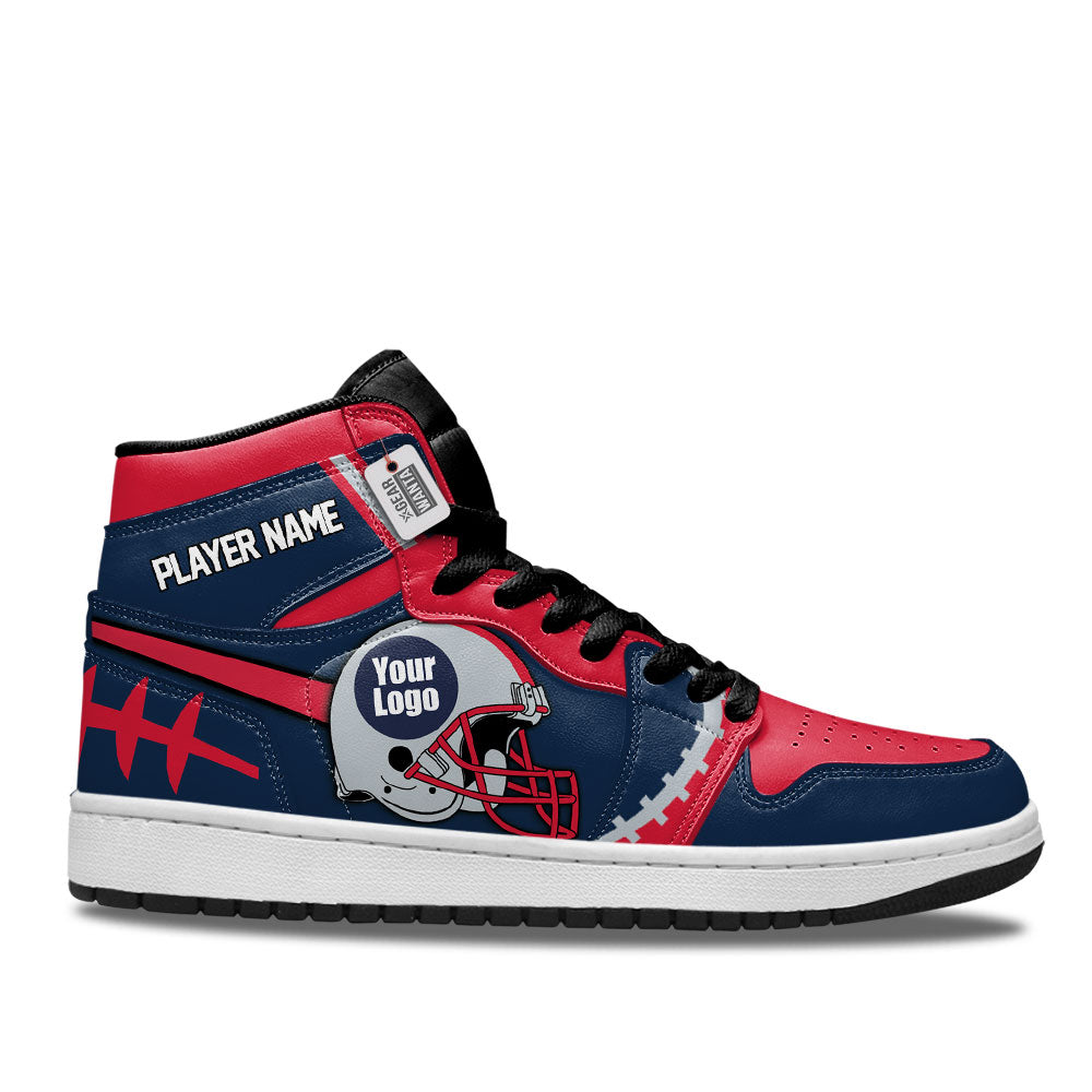 New England Sneakers Personalized Your Team-Cuztomshoes