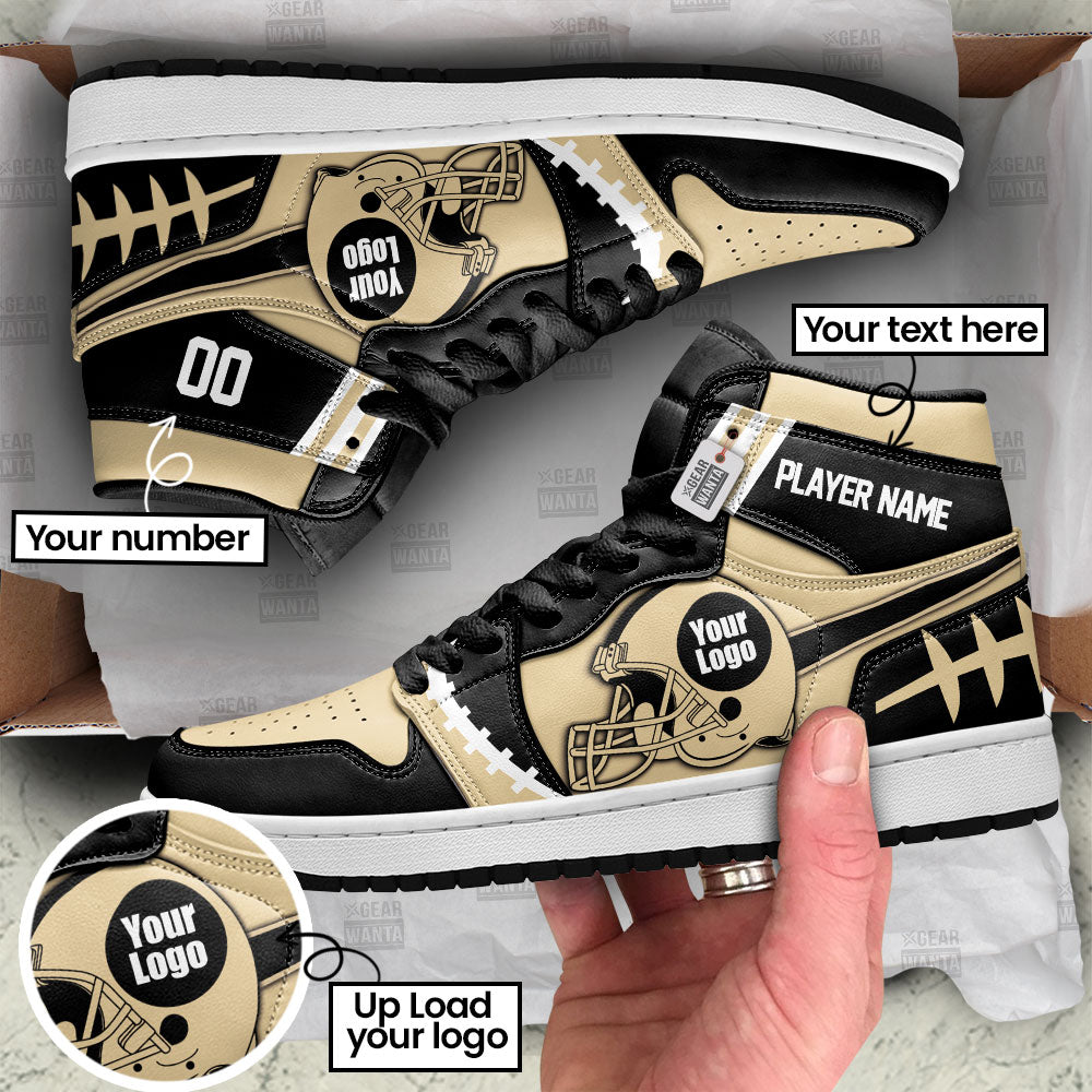 New Orleans Sneakers Personalized Your Team-Cuztomshoes