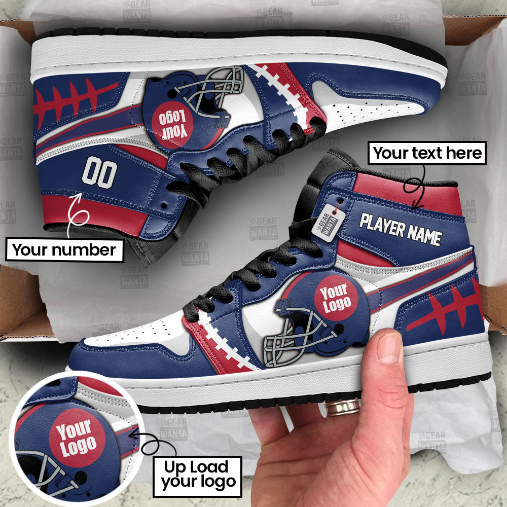 New York Sneakers Personalized Your Team-Cuztomshoes
