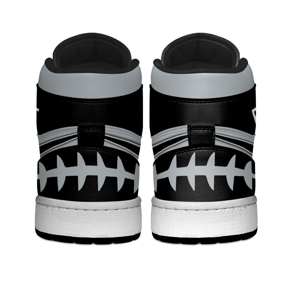 Oakland Football Sneakers Personalized Your Teamcuztomshoes.com