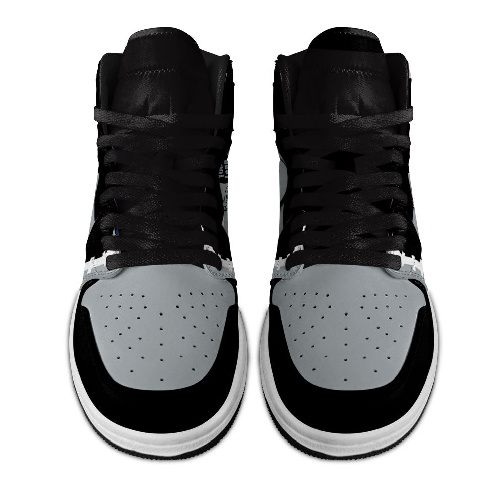 Oakland Football Sneakers Personalized Your Team-Cuztomshoes