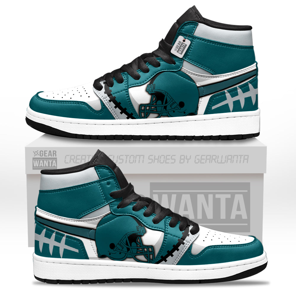 Philadelphia Football Sneakers Personalized Your Team-Cuztomshoes