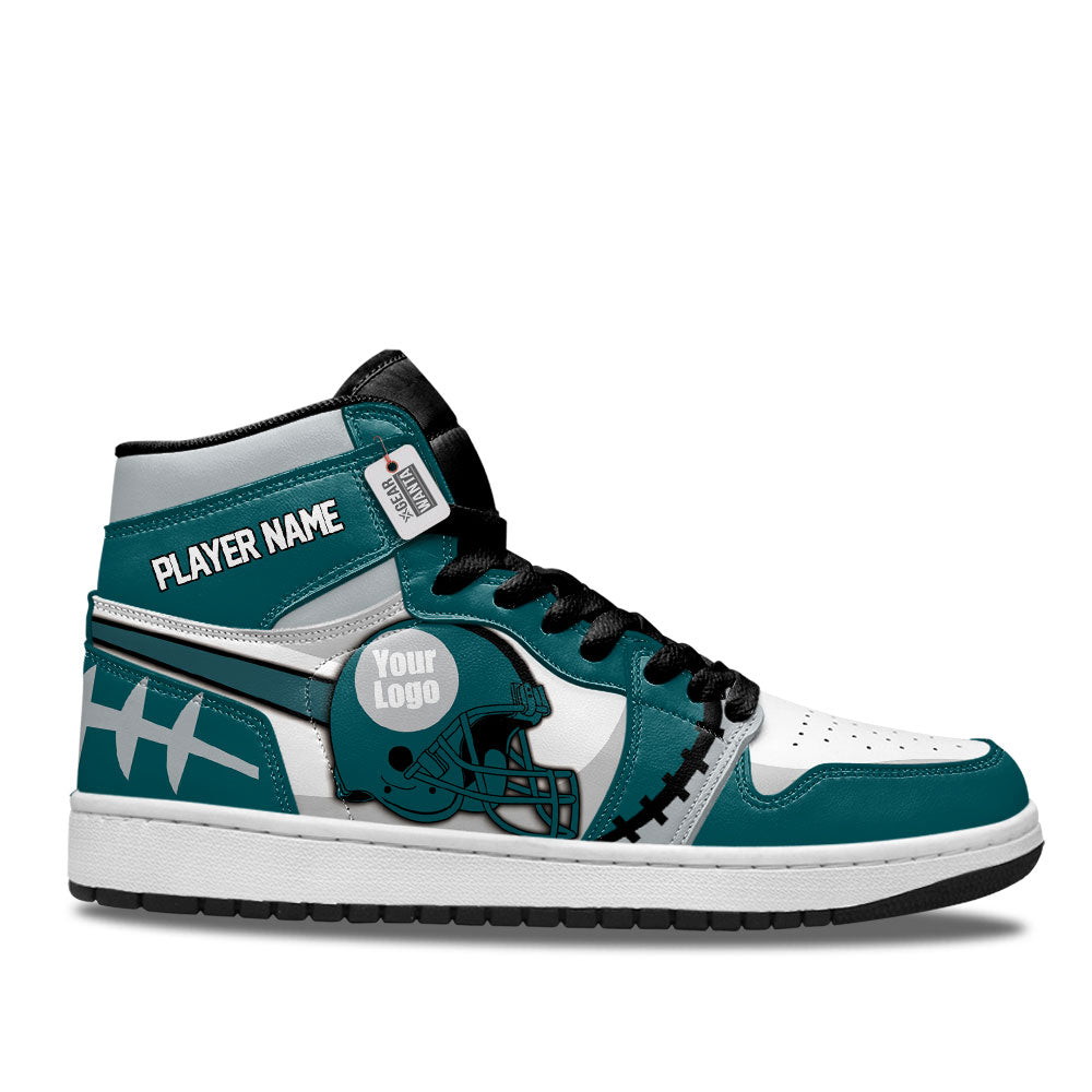 Philadelphia Football Sneakers Personalized Your Team-Cuztomshoes