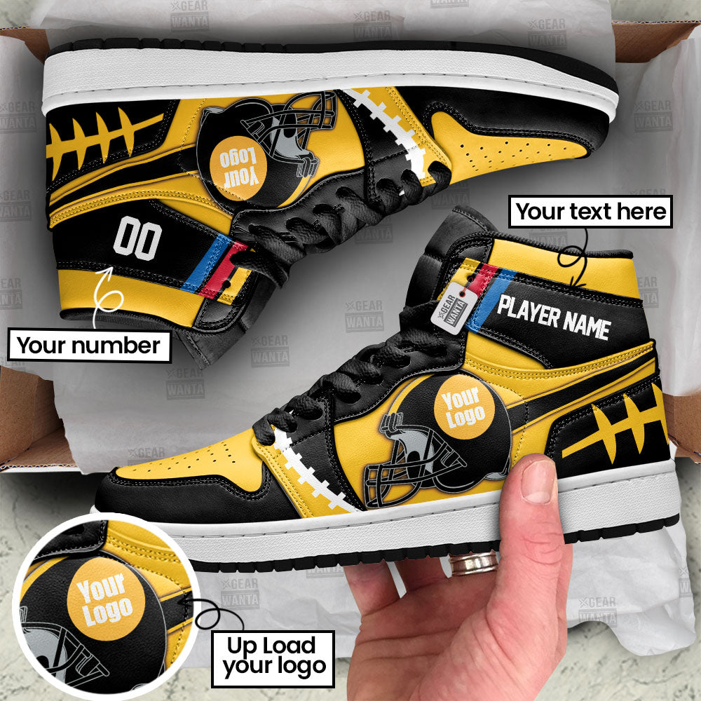 Pittsburgh Sneakers Personalized Your Team-Cuztomshoes