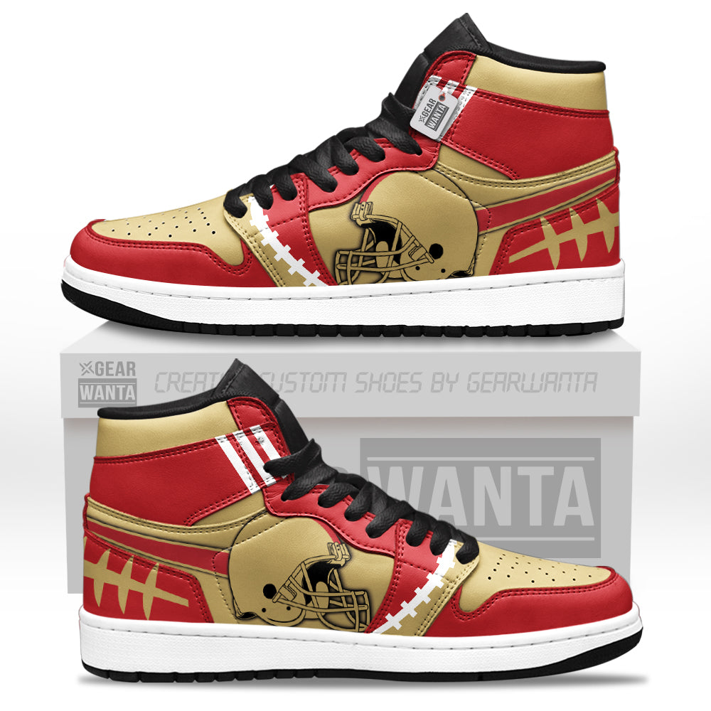 San Francisco Sneakers Personalized Your Team-Cuztomshoes