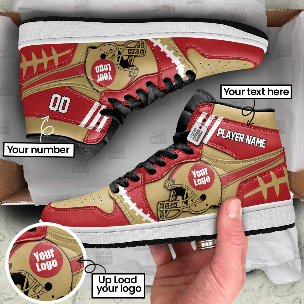 San Francisco Sneakers Personalized Your Team-Cuztomshoes