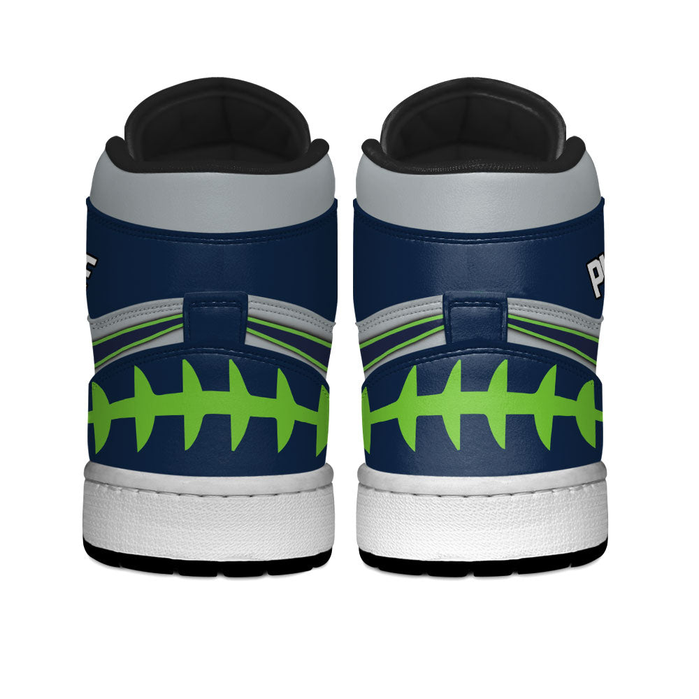 Seattle Football Sneakers Personalized Your Teamcuztomshoes.com