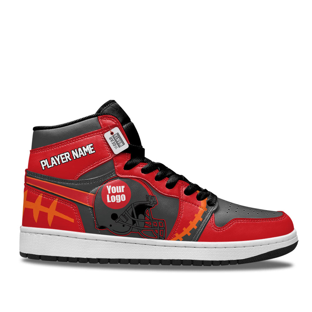 Tampa Football Sneakers Personalized Your Team-Cuztomshoes