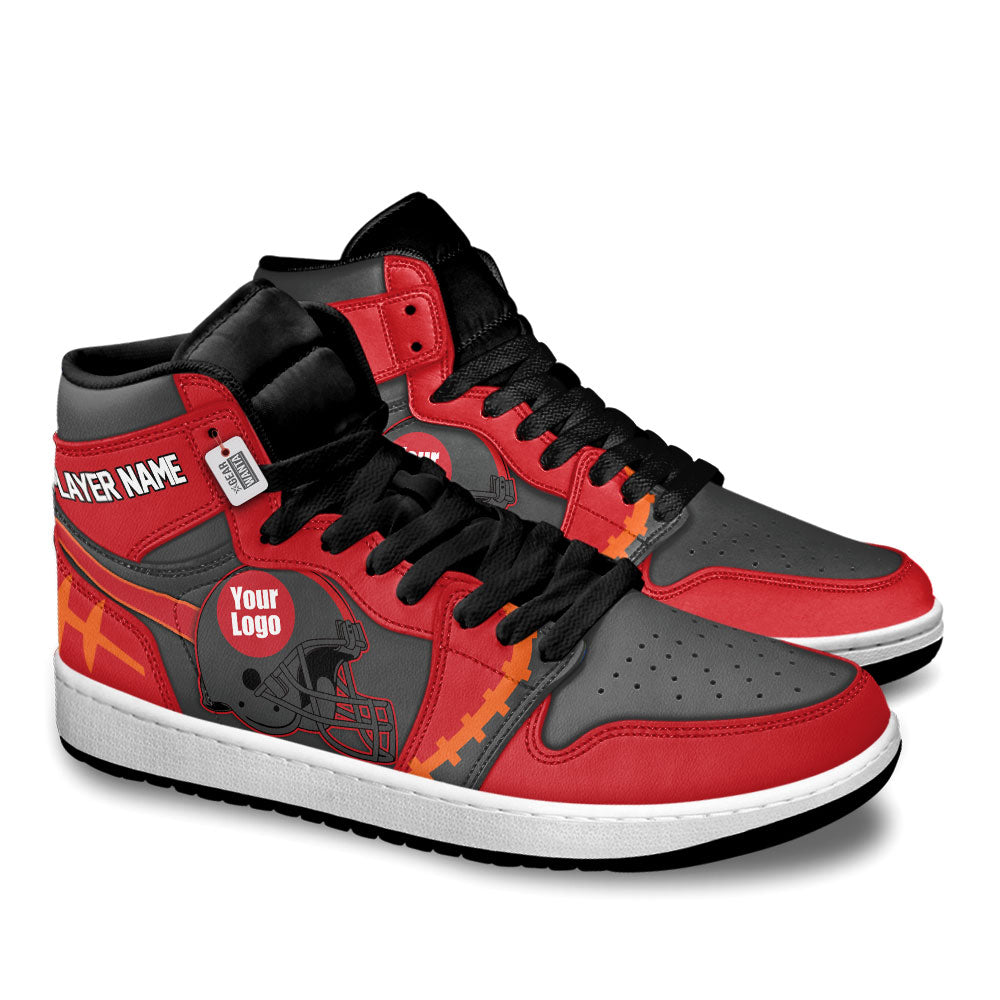 Tampa Football Sneakers Personalized Your Teamcuztomshoes.com