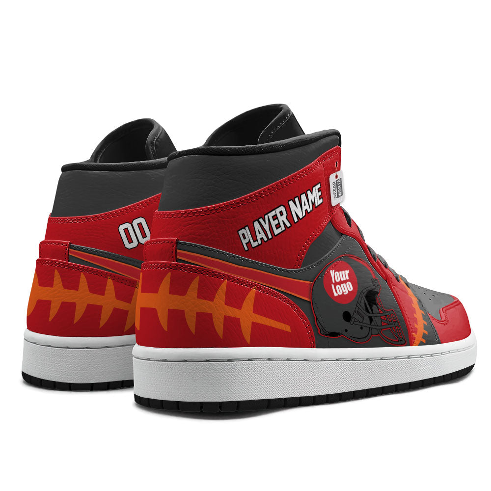 Tampa Football Sneakers Personalized Your Teamcuztomshoes.com