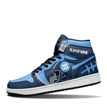 Tennessee Football Custom High-Top Sneakers - Your Name, Number & Logo - Cuztomshoes.com