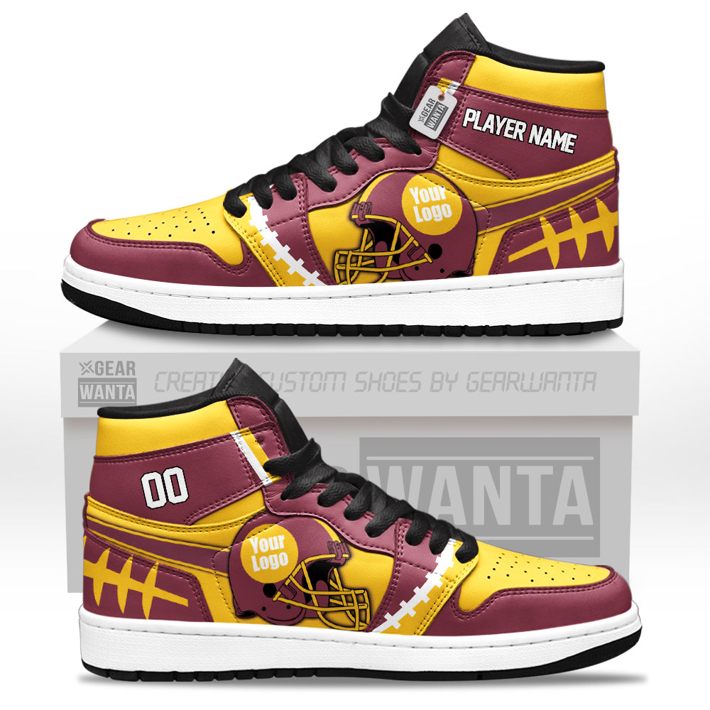 Washington Football Sneakers Personalized Your Teamcuztomshoes.com