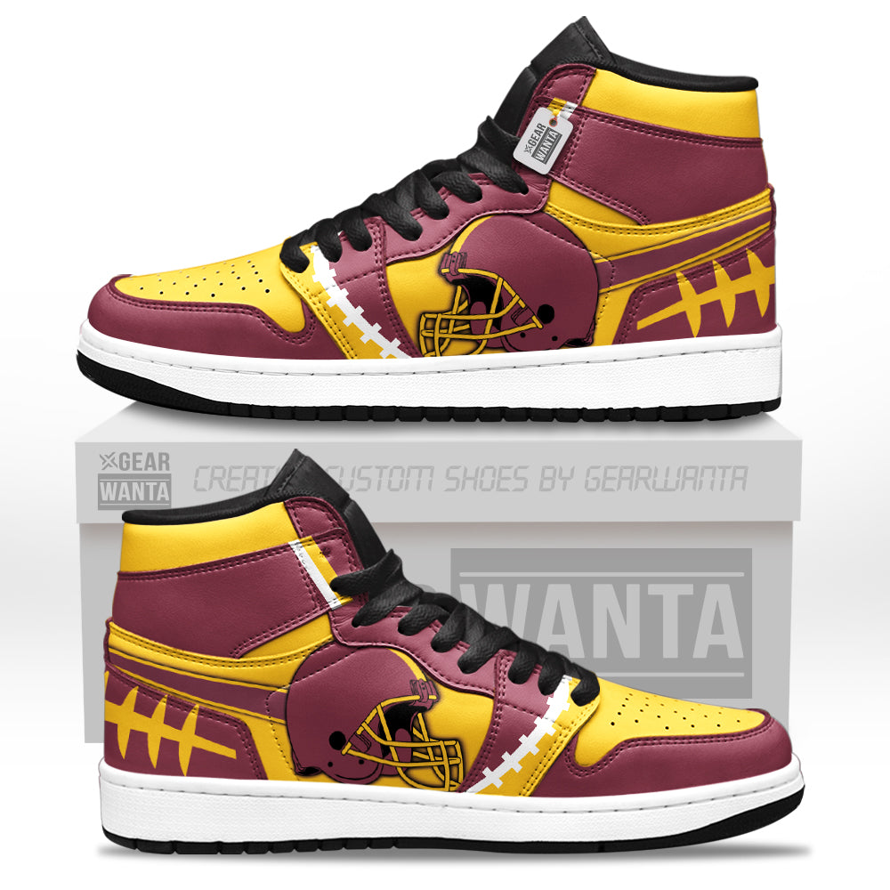 Washington Football Sneakers Personalized Your Team-Cuztomshoes