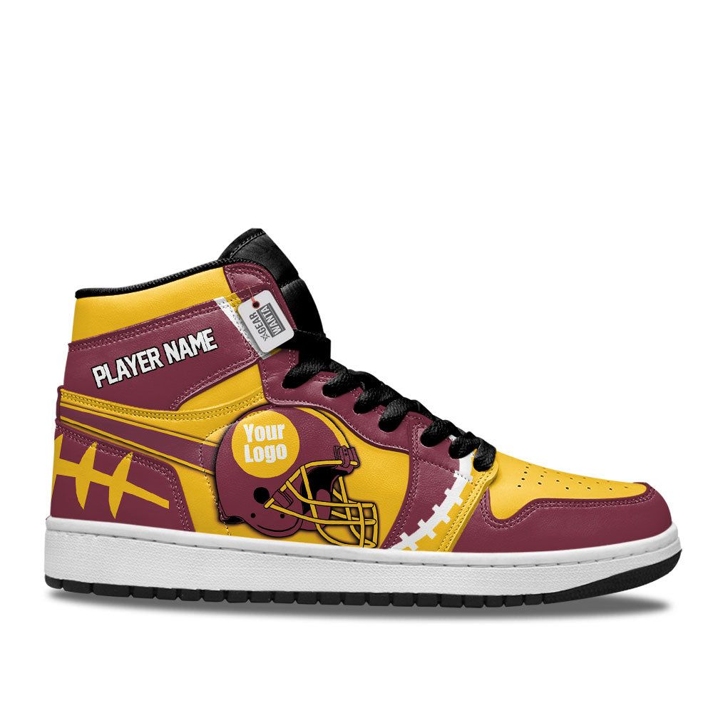 Washington Football Sneakers Personalized Your Team-Cuztomshoes
