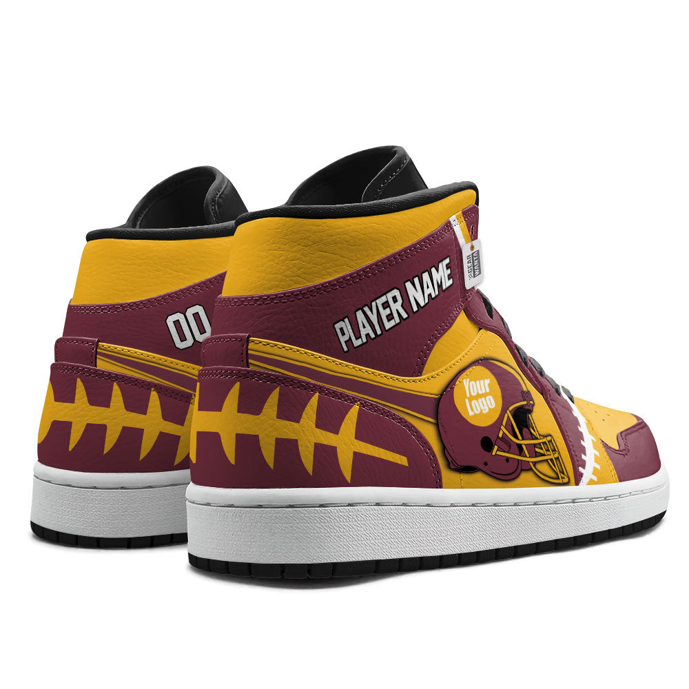 Washington Football Sneakers Personalized Your Teamcuztomshoes.com