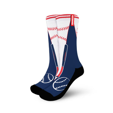 Minnesota Baseball Team Socks- Cuztomshoes
