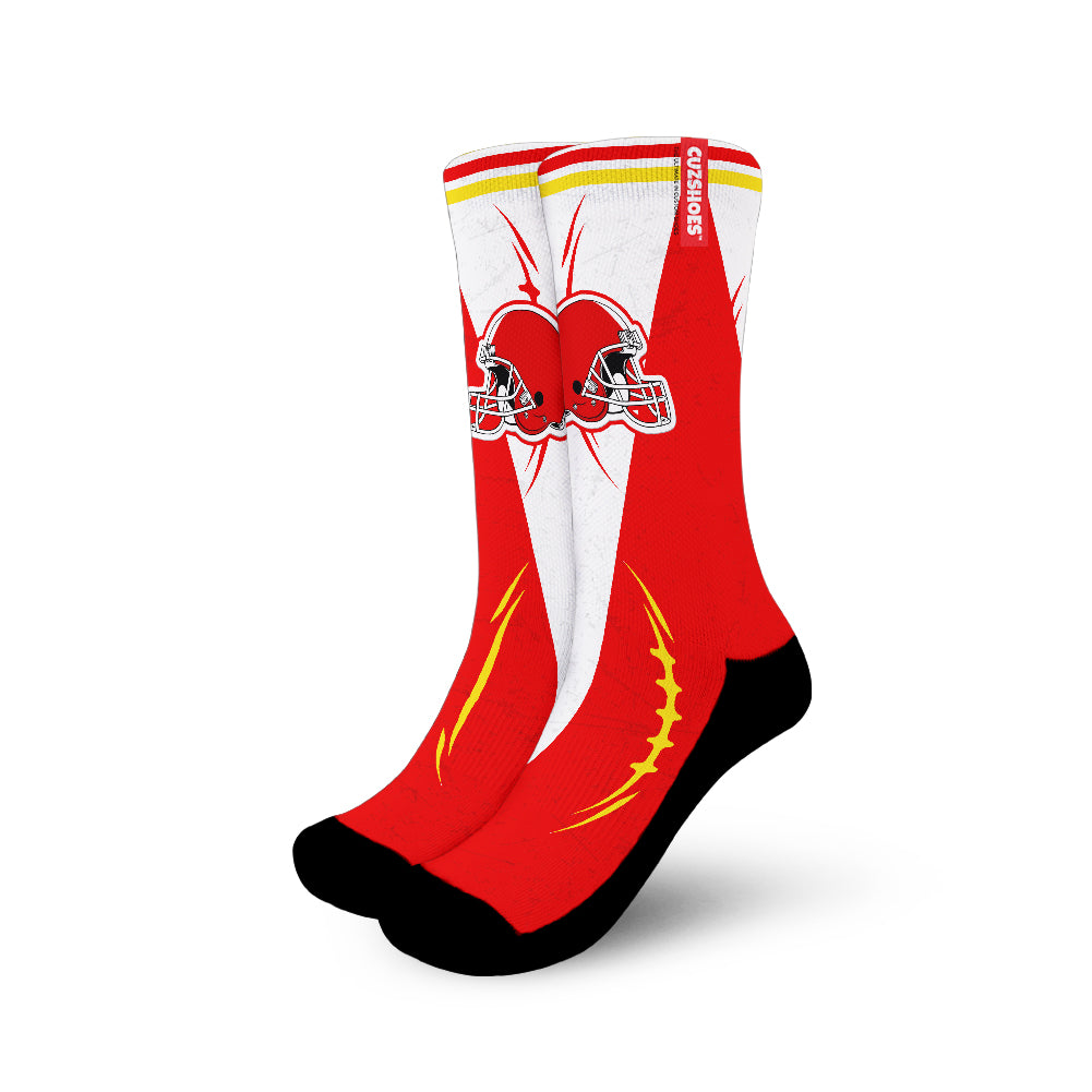Kansas Football Team Socks- Cuztomshoes