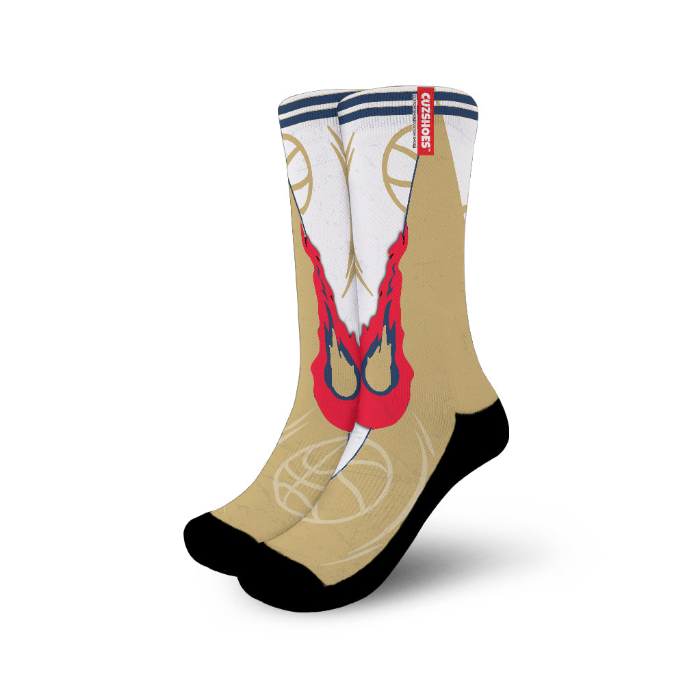 New Orleans Basketball Team Socks- Cuztomshoes
