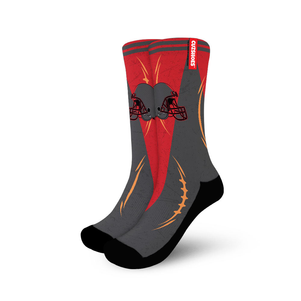 Tampa Bay Football Team Socks- Cuztomshoes