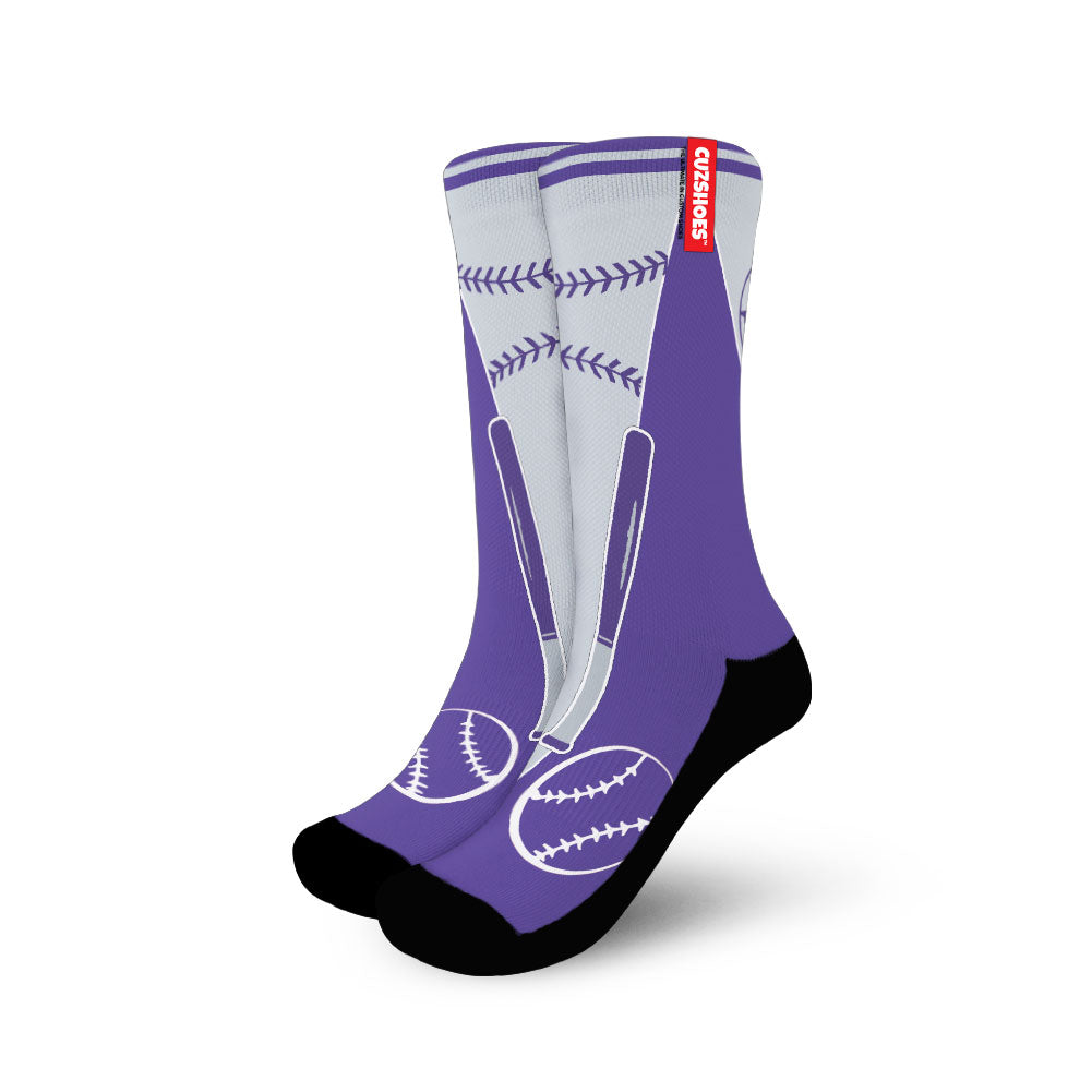 Colorado Baseball Team Socks- Cuztomshoes