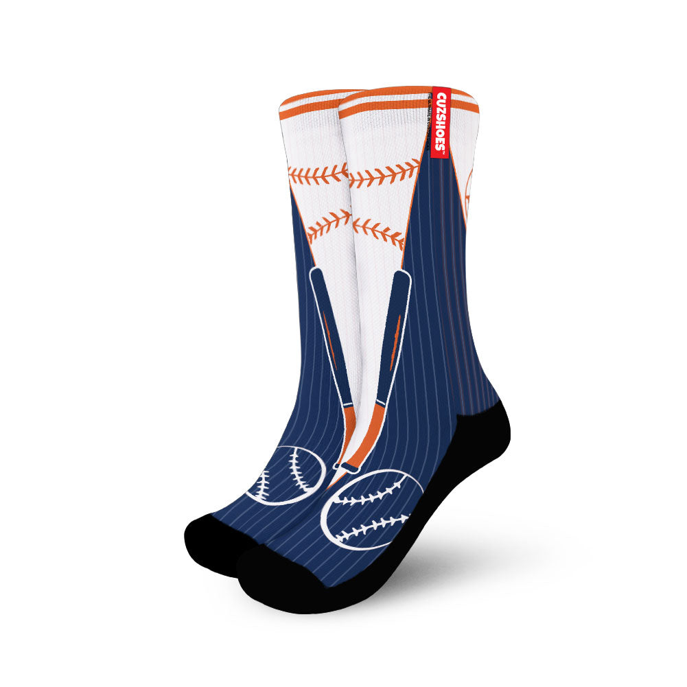 New York Baseball Team Socks- Cuztomshoes